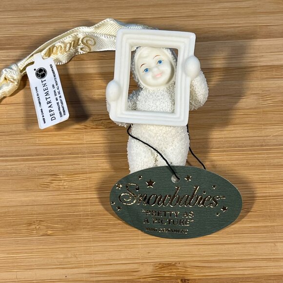 NWT Department 56 Snowbabies Ornament "Pretty as a Picture" #69065 w/Box Retired - Picture 8 of 14
